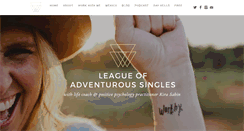 Desktop Screenshot of leagueofadventuroussingles.com